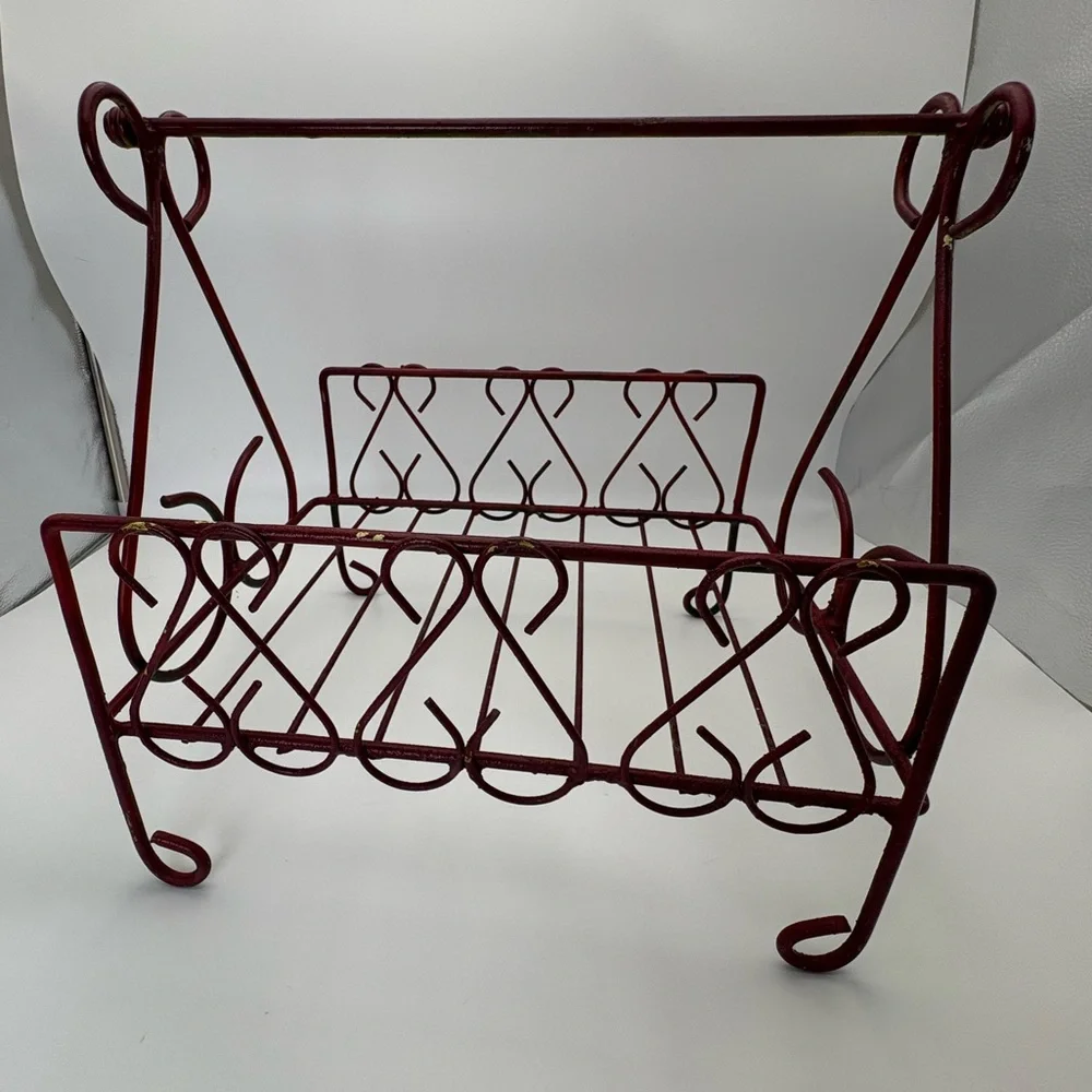 MCM Iron and Metal Magazine or Record Rack